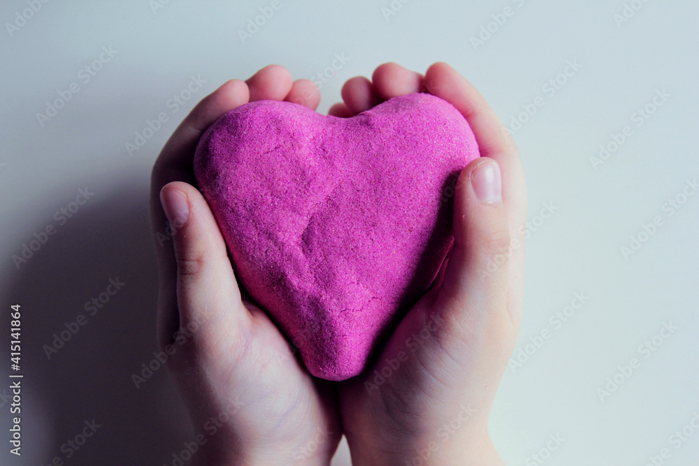 Fototapeta premium heart in hands