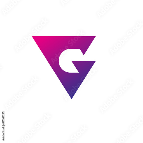 initial G logo design vector