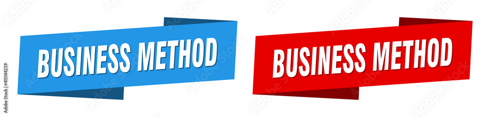 business method banner. business method ribbon label sign set business method banner. business method ribbon label sign set