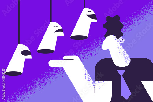 Self identity, mood of the day concept