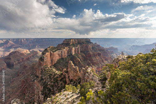 View from Cape Royal Point of the north rim of Grand Canyon National Park photo
