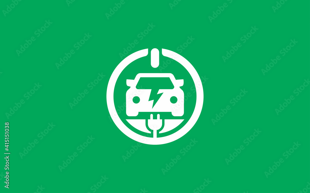 Illustration vector graphic of modern electric charging car Logo Design template Illustration vector graphic of modern electric charging car Logo Design template