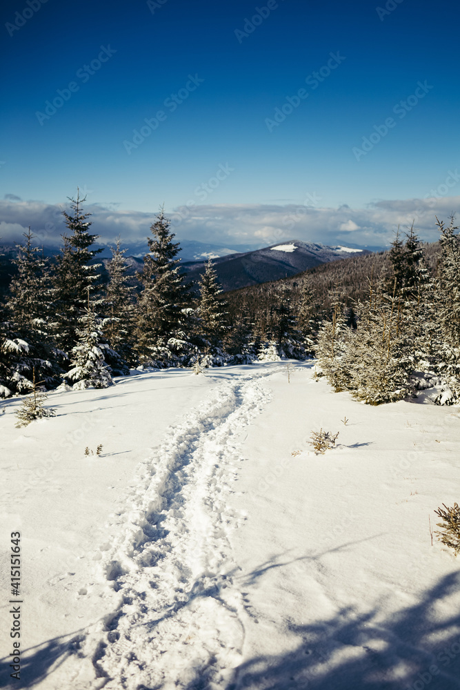 A snow a covered slope a mountain A snow a covered slope a mountain