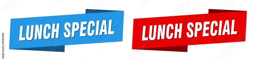 lunch special banner. lunch special ribbon label sign set lunch special banner. lunch special ribbon label sign set