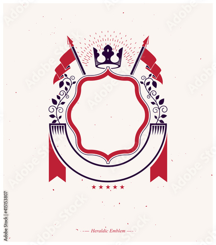 Graphic emblem composed wit...