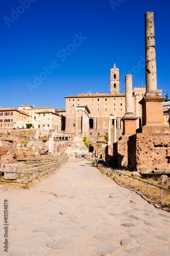 Columns tetrarchiche (honorary columns), Roman Forum, Rome