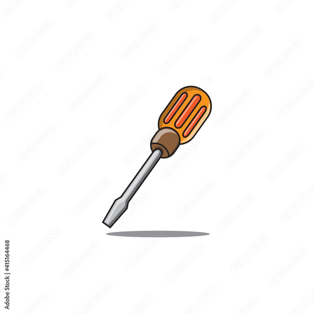 simple stylish screwdriver design on isolated white background. design screwdriver for your website design logo, app, UI. Vector illustration, EPS10 simple stylish screwdriver design on isolated white background. design screwdriver for your website design logo, app, UI. Vector illustration, EPS10