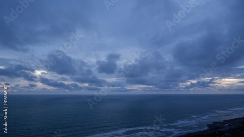 clouds over the sea