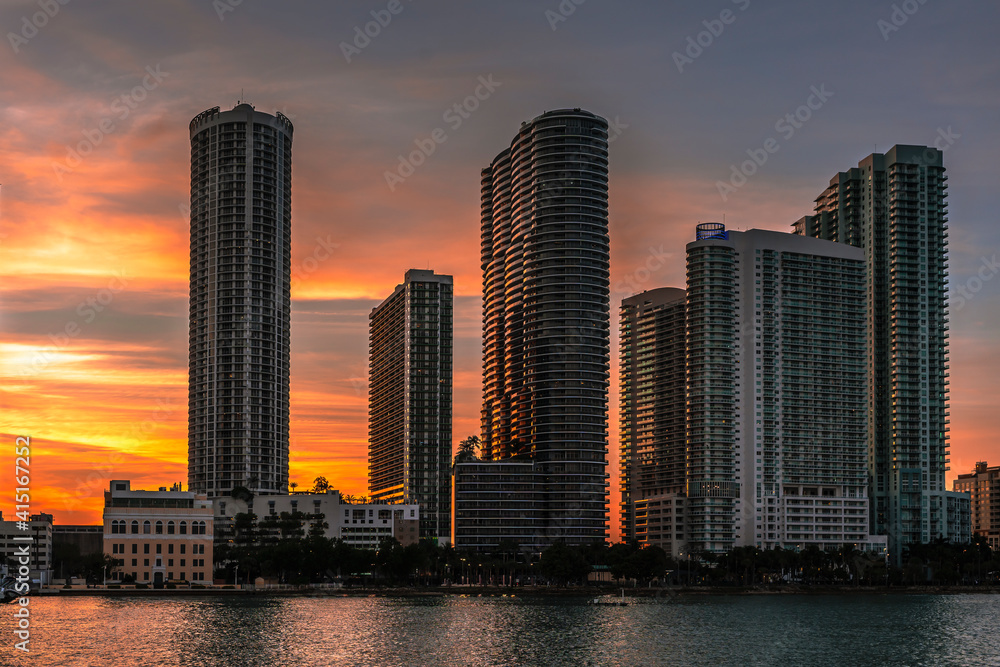 Fototapeta premium Edificios de Miami