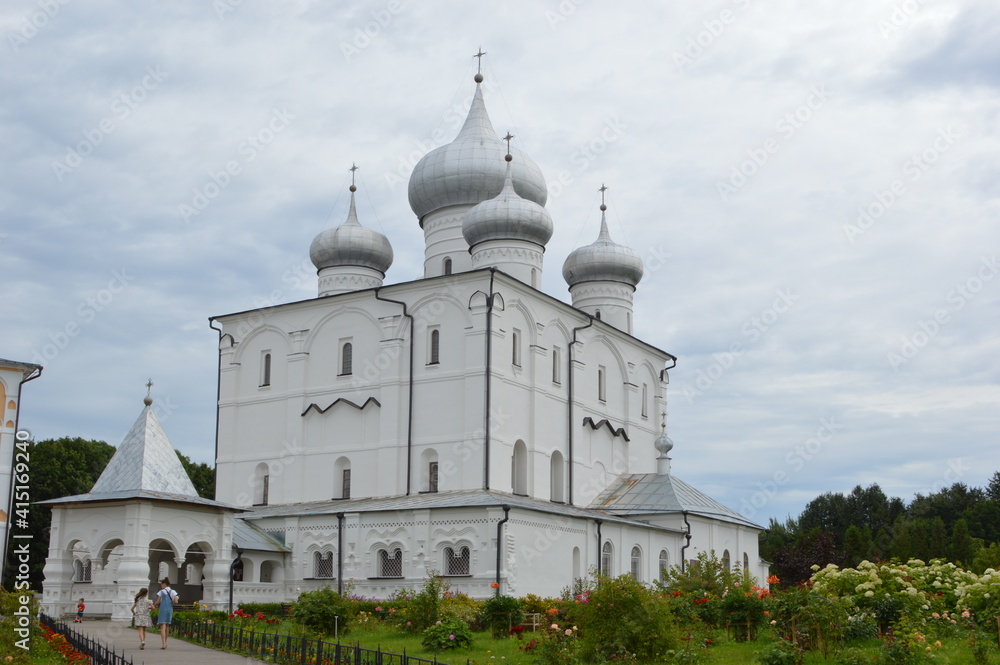 Russia, Velikiy Novgorod, Khutyn Monastery, Cathedral of the Transfiguration