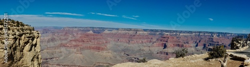 The Grand Canyon Panorama Blue Sky