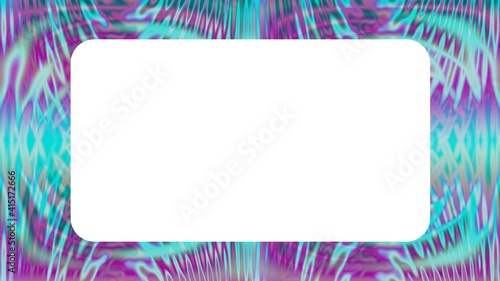 An abstract psychedelic round rectangle border background image.