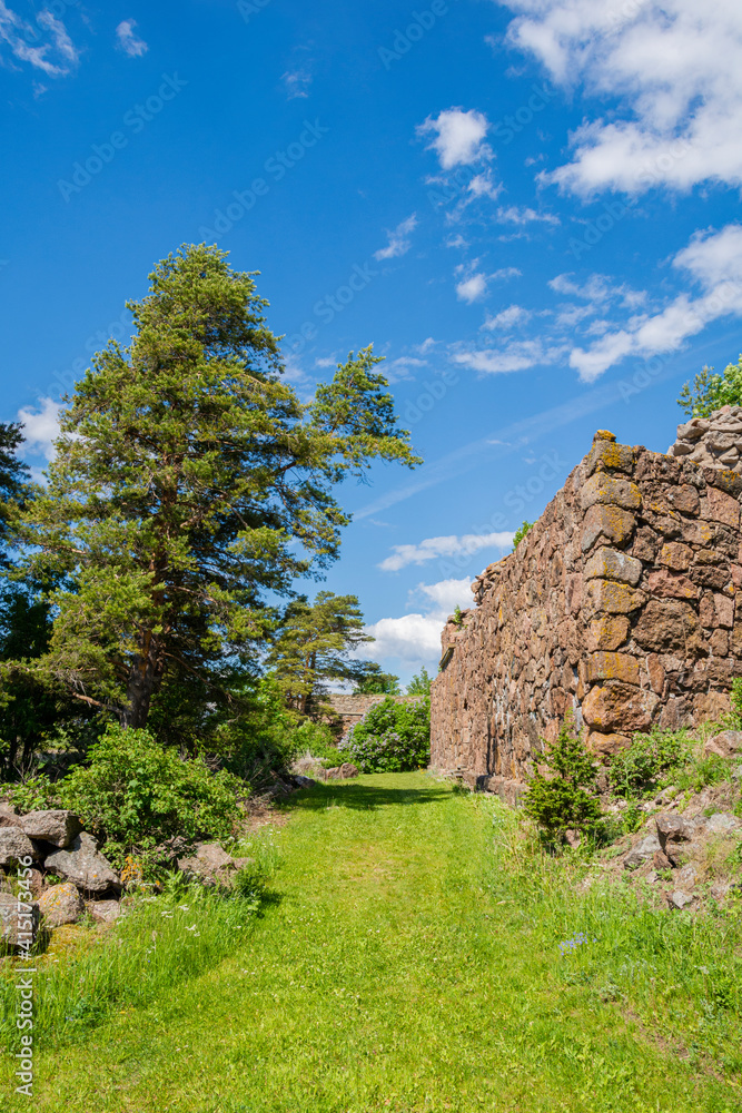 View of The Svartholm fortress, Loviisa, Finland