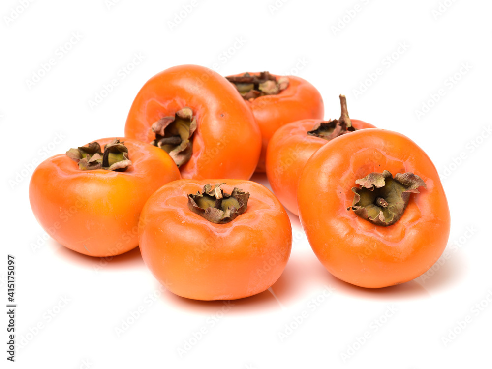 persimmon isolated on white background persimmon isolated on white background