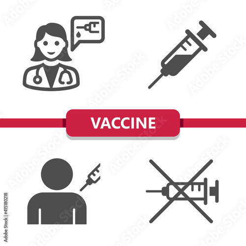 Vaccine, Vaccination Icons
