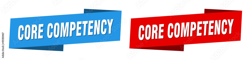 core competency banner. core competency ribbon label sign set core competency banner. core competency ribbon label sign set
