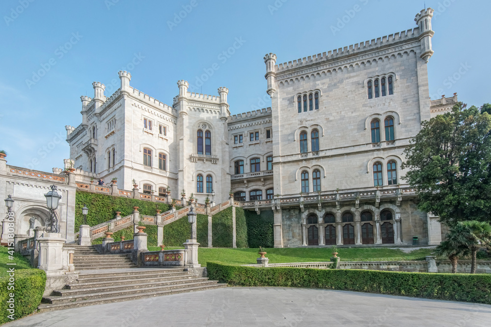 Fototapeta premium Italy, Trieste, Miramare Castle