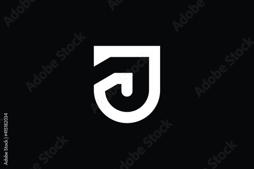 J logo letter design on luxury background. JJ logo monogram initials letter concept. J icon logo design. JJ elegant and Professional letter icon design on black background. J JJ