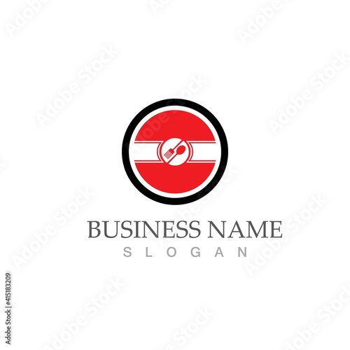 spoon and fork logo and symbol vector image Free Download spoon and fork logo and symbol vector image - GFXLoad