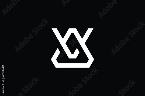 AV logo letter design on luxury background. VA logo monogram initials letter concept. AV icon logo design. VA elegant and Professional letter icon design on black background. AV VA