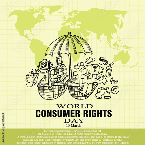 World Consumer Rights Day, poster and banner