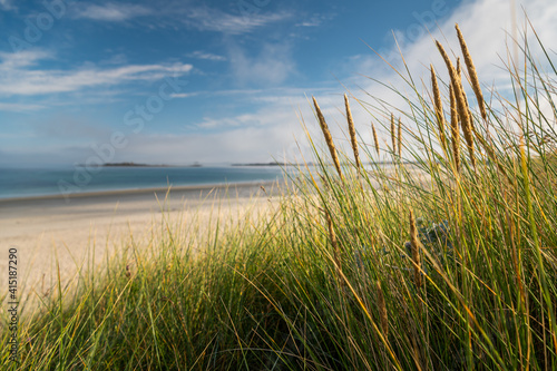 Coast near Plouguerneau on a sunny day in summer