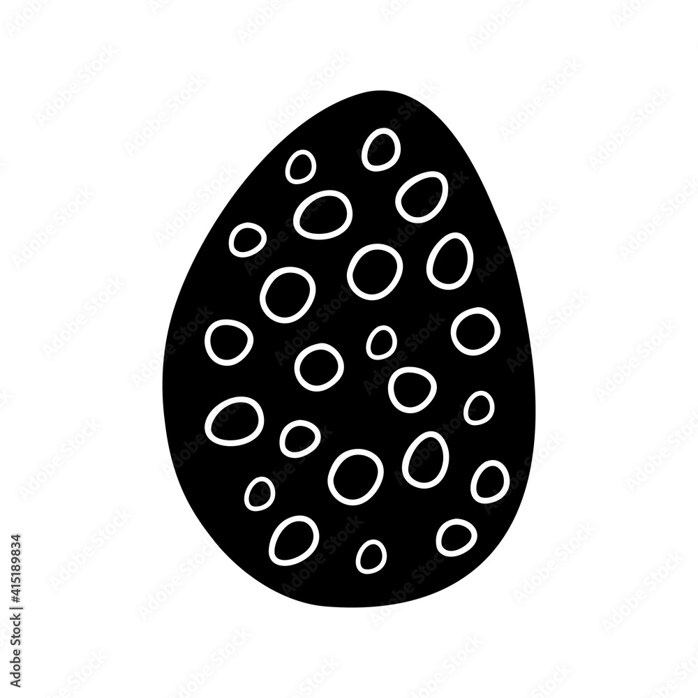 Easter egg doodle illustration isolated on white background. Easter egg doodle illustration isolated on white background.
