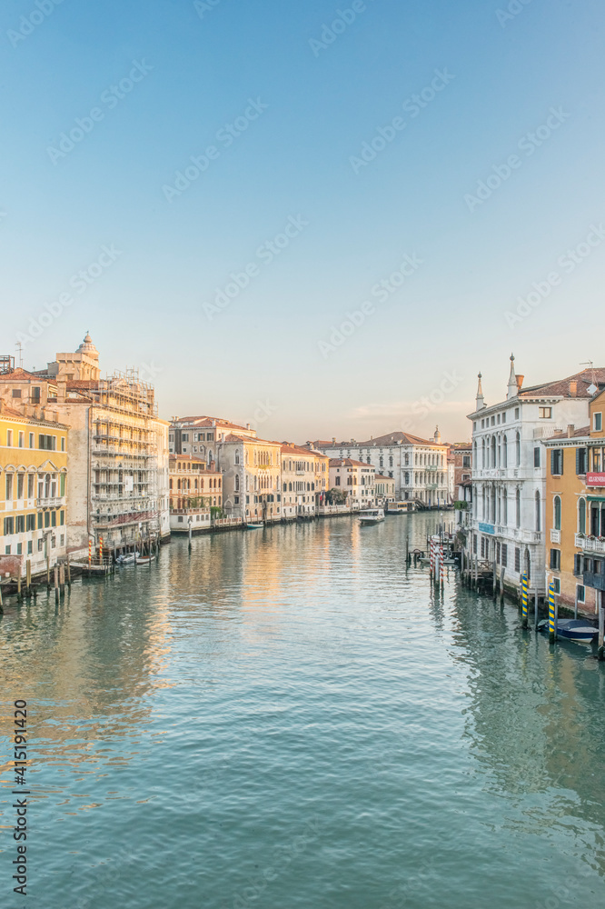Italy, Venice. Grand Canal from Academia Bridge