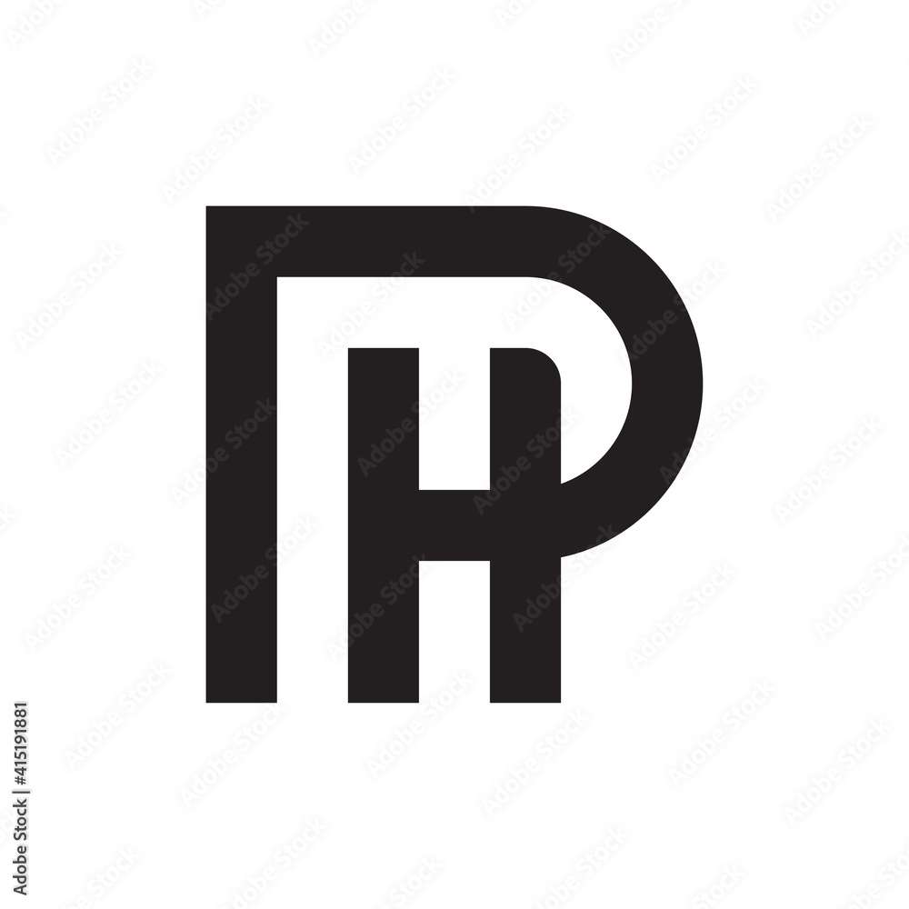 Letter PH initial logo template Letter PH initial logo template