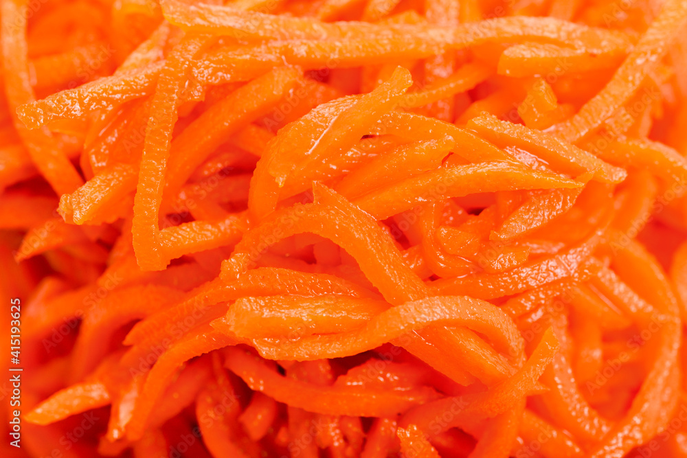 salad carrots in Korean salad carrots in Korean