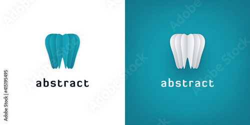 3D Paper Art Logos for Dental
