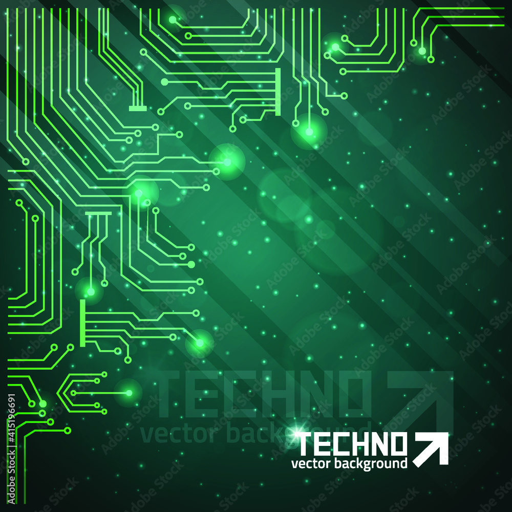 abstract technology background with light effect