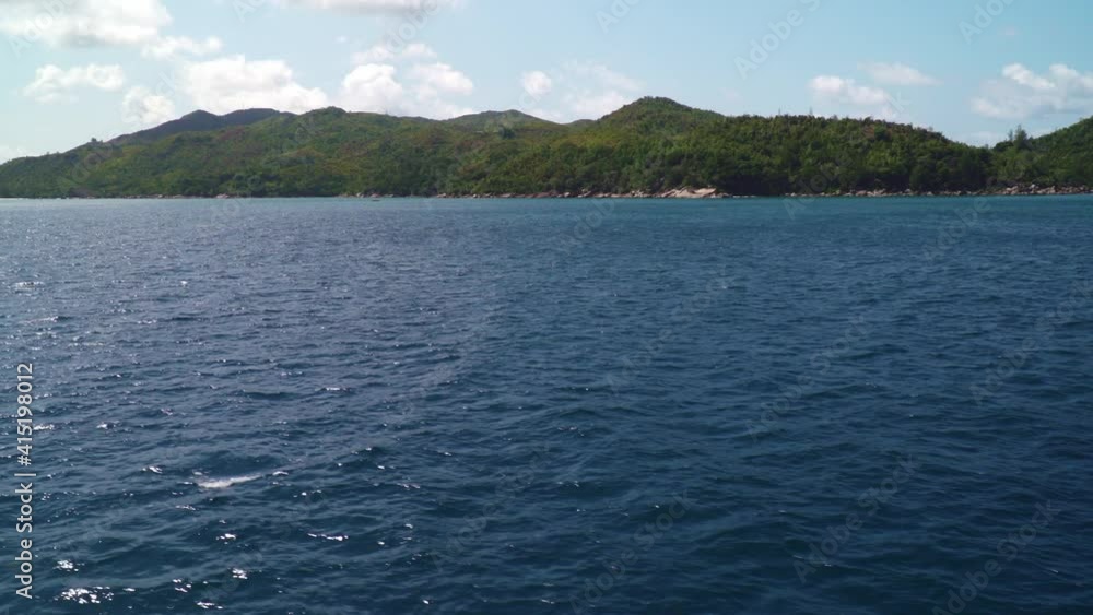 Sailing between the Seychelles islands Sailing between the Seychelles islands
