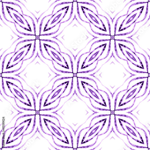 Ikat repeating swimwear design. Purple perfect