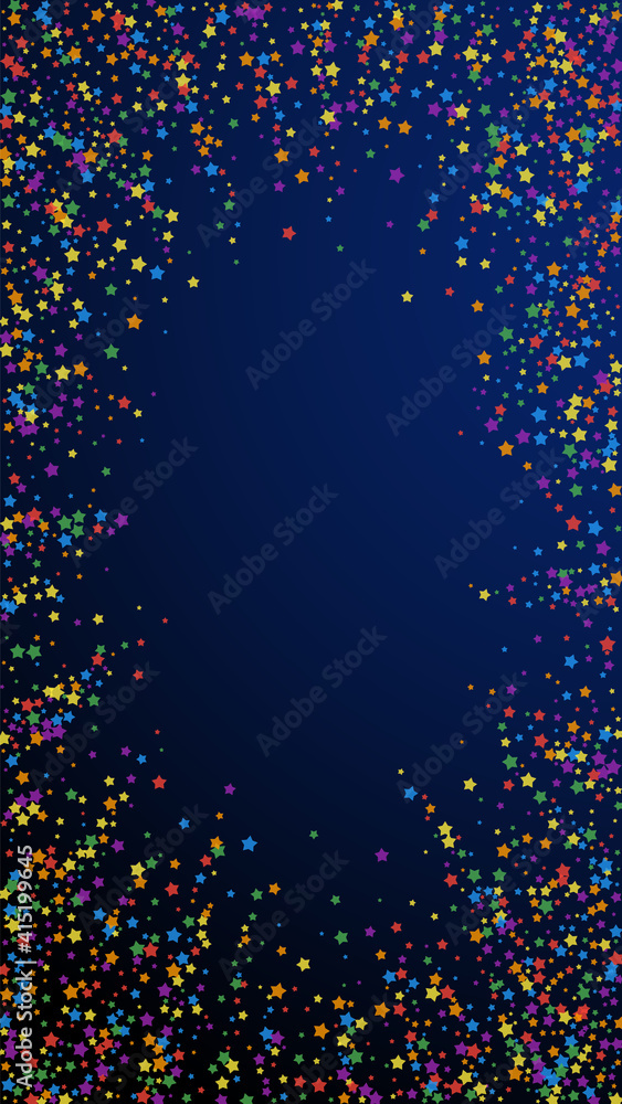 Festive amazing confetti. Celebration stars. Rainb Festive amazing confetti. Celebration stars. Rainb