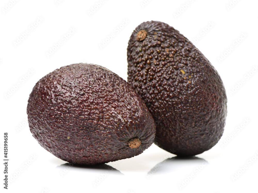 Avocado on a white background Avocado on a white background