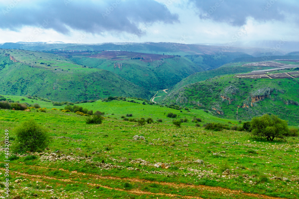 View of the Dishon valley, Upper Galilee