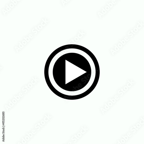 Play button icon in trendy flat style isolated on grey background. Play symbol for your web site design, logo, app, UI. Vector illustration Free Download Play button icon in trendy flat style isolated on grey background. Play symbol for your web site design, logo, app, UI. Vector illustration - GFXLoad