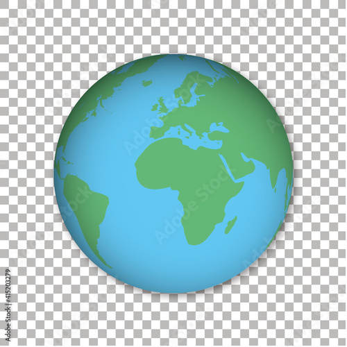 World map - vector illustration of earth map on white background 