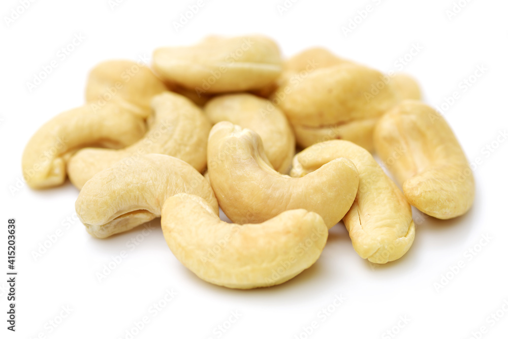 cashew nuts isolated on white cashew nuts isolated on white