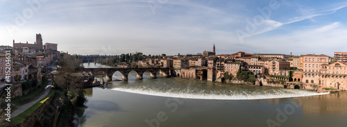 Panorama of Albi in France 
