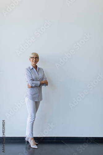 Mature businesswoman with a...