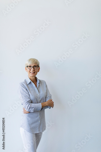 Mature businesswoman with a...