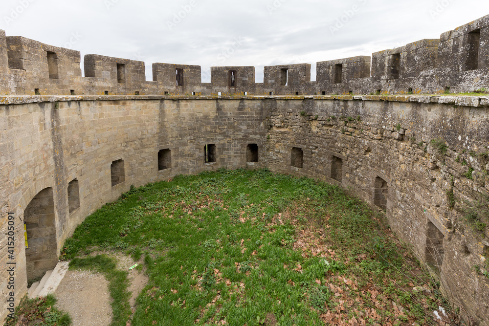 Old fortress in the city of Carcassonne ine France