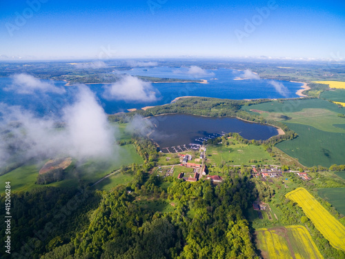 Aerial view of Masurian cou...