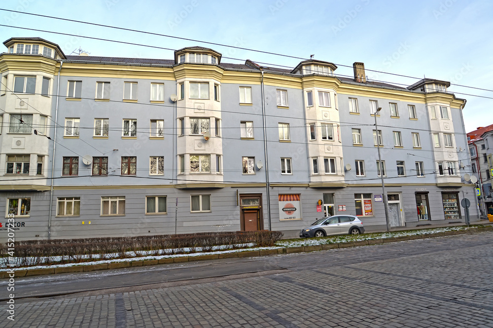 KALININGRAD, RUSSIA.  German-built residential building (1944)