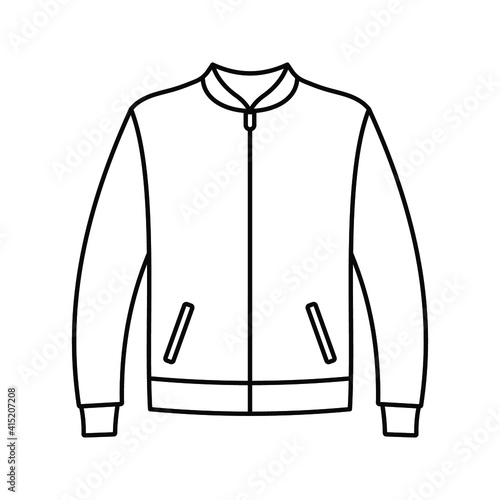 jacket icon. fashion sign. vector illustration