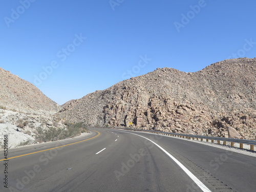 the Interstate 8 between San Diego and Yuma in the month of October, USA
