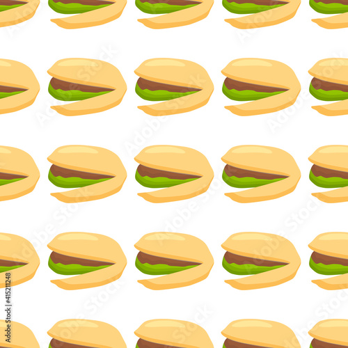 Illustration on theme big pattern identical types pistachio