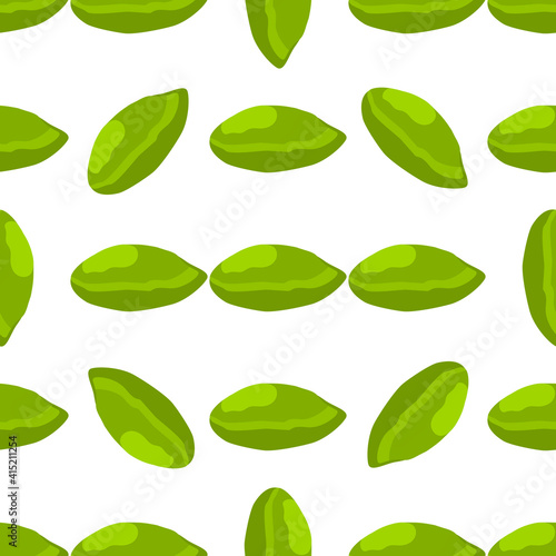 Illustration on theme big pattern identical types pistachio